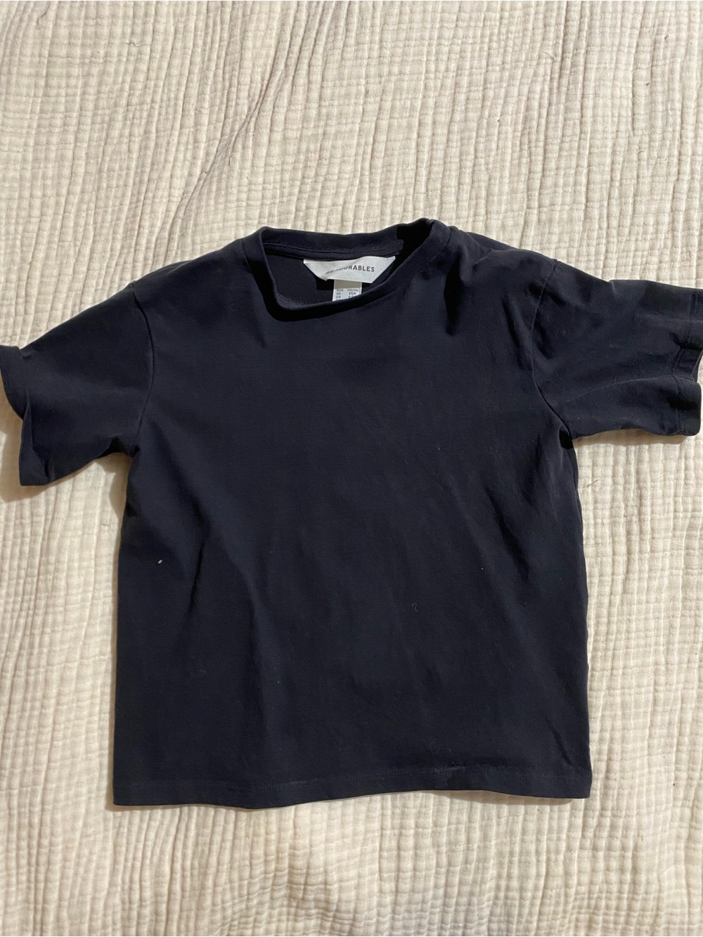 H&M Adorables Kids Black Crewneck Tee